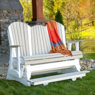 LuxCraft 5' Adirondack Balcony Glider Chair